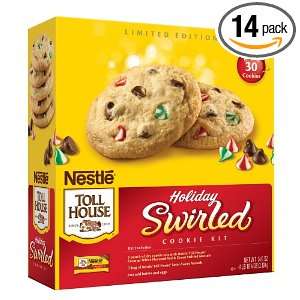 Nestle Toll House Holiday Swirled Cookie Kit, 25.5 Ounce (Pack of 14 