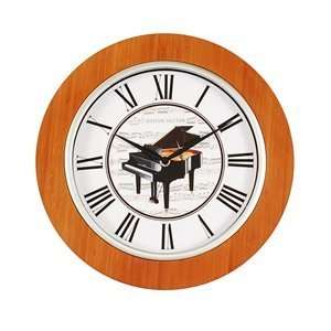  Bamboo Wall Clock with Piano Dial Beauty