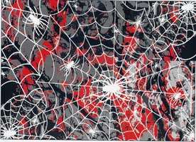 Pinewood Derby Car Spider Web Body Skin  