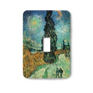   Cypress with Star Decorative Steel Switchplate Cover
