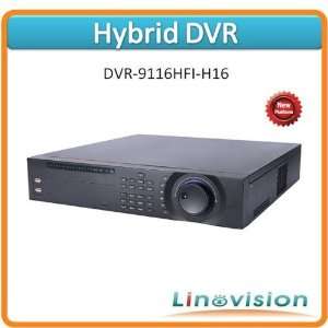   dvr with 16ch analog cameras and 16ch ipc support dvr 9116hfi h16