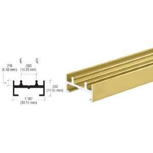  CRL Gold Anodized Double Channel Lower Track   12 ft long 
