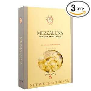 La Piana Mezzaluna With Pesto Filling, 16 Ounce Units (Pack of 3 