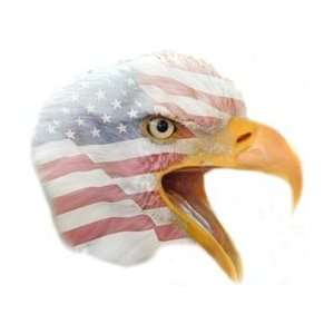 Eagle Flag Decal Facing Right   12 h   View Thru
