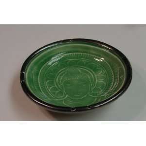   Green Small Offering Bowl   De Baun Fine Ceramics