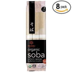 Hakubaku Organic Soba, Authentic Japanese Buckwheat Noodles, (no salt 