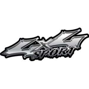  Wicked Series 4x4 Sport Silver Decals   2 h x 6 w 