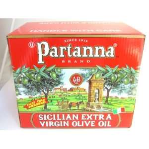 Partanna Extra Virgin Olive Oil Case 4 3.0 Lit. Cans  