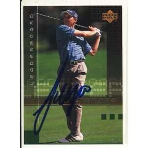 Sergio Garcia Ud Hand Signed Golf Card Auto Jsa Coa   Signed Golf 