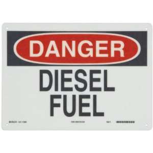   Chemical And Hazardous Materials Sign, Legend Danger, Diesel Fuel