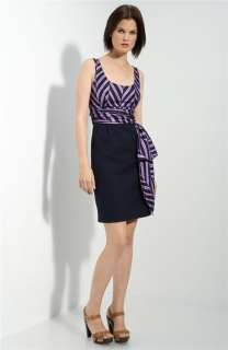 MILLY Marcella Striped Silk Print Combo Dress 0XXS UK 4 NWT $375 