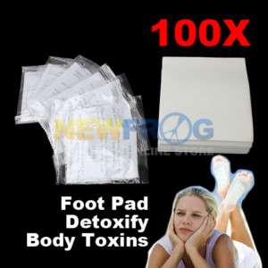 New 100x Detox Foot Patch Pads Toxin Detoxify Adhesive  
