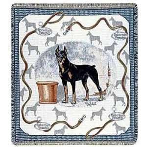  Doberman Pinscher Tapestry Throw