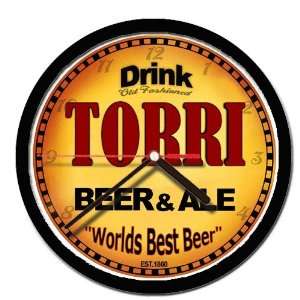  TORRI beer and ale cerveza wall clock 