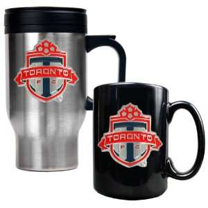  Toronto FC Stainless Steel Travel Mug and Black Ceramic 