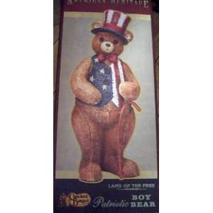   Land of the Free Patriotic Boy Bear (Cracker Barrel) 
