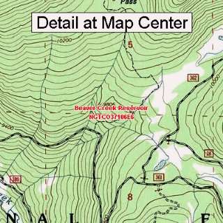   Quadrangle Map   Beaver Creek Reservoir, Colorado (Folded/Waterproof