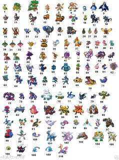 60 Assorted Pokemon Address Labels   110 Diff Styles  