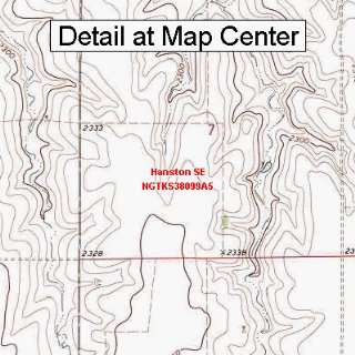  USGS Topographic Quadrangle Map   Hanston SE, Kansas 