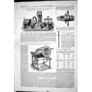  Engineering 1883 Gas Exhausters Beckton Gasworks Gwynne 