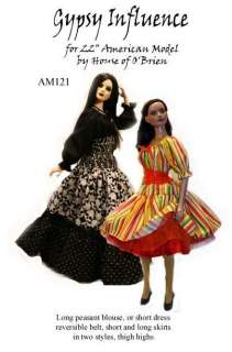 AM121 Gypsy Influnce pattern for 22 American Model by Tonner  