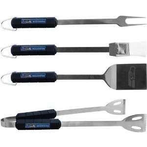  Seattle Seahawks Stainless Steel 4 Piece BBQ Set Sports 