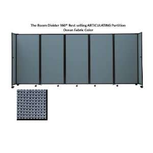  The Room Divider 360 Portable Partition, Ocean Fabric, 76 