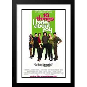  Ten Things I Hate About You 20x26 Framed and Double Matted 