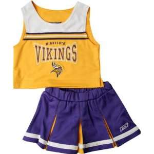   Vikings Girls 4 6X 2 Pc Cheerleader Jumper