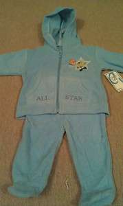 BABY BOY CLOTHES HOODED SWEATSHIRT & SWEAT PANTS  SZ 3 6, 6 9, INFANT 