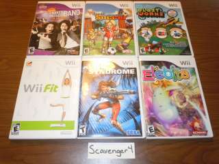 Lot of 6 Nintendo Wii Games Bulk Fit Elebits + MORE  