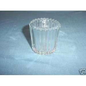  Ribbed Glass Toothpick Holder 