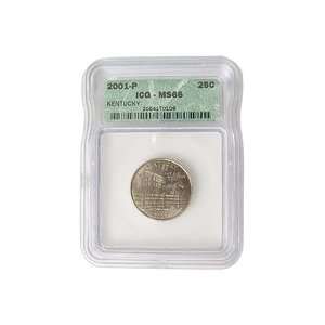 2001 Kentucky Quarter Philadelphia Mint Certified 66 