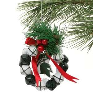  NCAA Michigan State Spartans Bell Wreath Ornament
