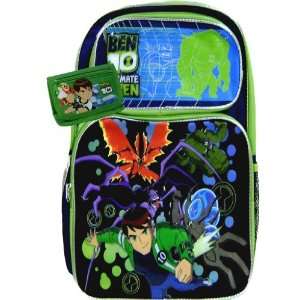  Ben 10 Backpack for Kids and Green Wallet