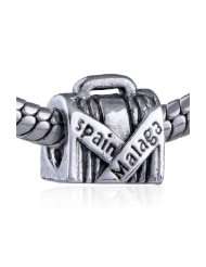 Pandora Chamilia Biagi Style Bead Spain Malaga Bag European Charm Bead 