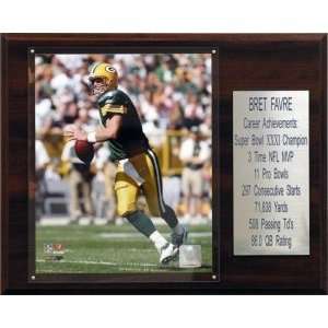  Green Bay Packers Brett Favre 12x15 Career Stats Plaque 