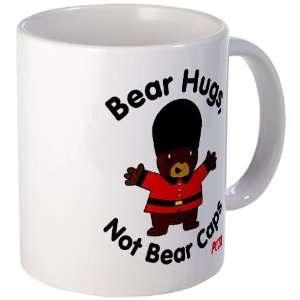   Hugs, Not Bear Caps Animal rights Mug by 