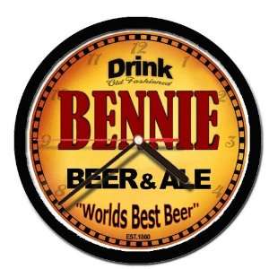  BENNIE beer and ale cerveza wall clock 