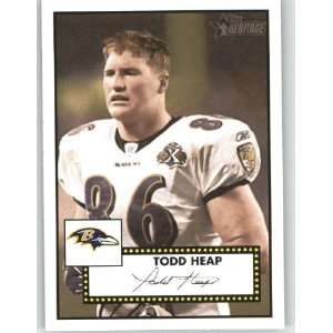  2006 Topps Heritage #62 Todd Heap   Baltimore Ravens (Short 