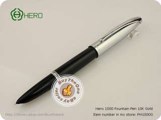 Classic HERO 1000 Fountain Pen 10K Gold Nib Vintage Pen  