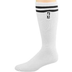    NBA White Black 2 Color Logoman Tall Socks