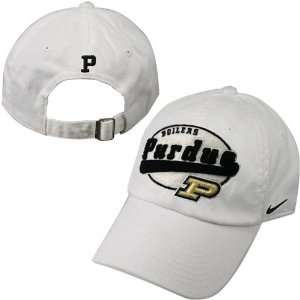    Nike Purdue Boilermakers White Max Twill Hat