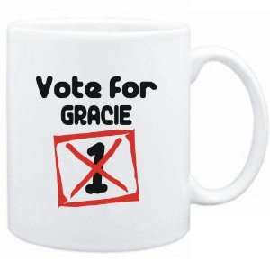    Mug White  Vote for Gracie  Female Names