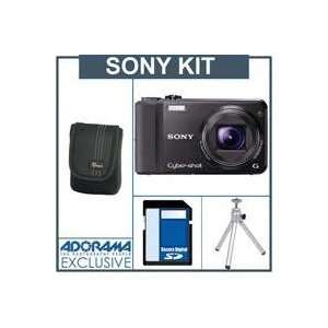  Sony Cybershot DSCHX7V/B Digital Camera kit   Black   with 