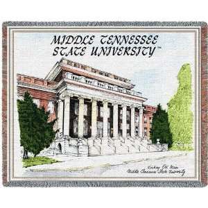  TENNESSEE Middle Tennessee State University Tapestry Throw 