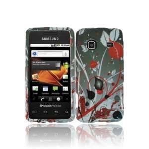  Samsung M820 Galaxy Prevail Graphic Case   Red Burst (Free 