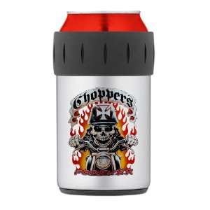  Thermos Can Cooler Koozie Choppers Forever with Skeleton 