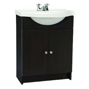   Fully Assembled 2 Door Vanity and Top, Espresso, 30 Inch by 12 Inch