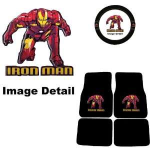  Iron Man Marvel Comics Logo Front & Rear Seat Car Truck 